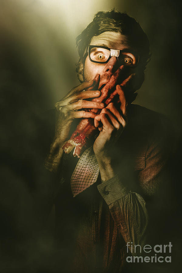 Halloween Photograph - Revenge of the nerd by Jorgo Photography