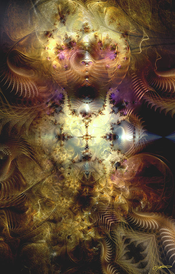 Abstract Digital Art - Reverberations From the Obliteration by Casey Kotas