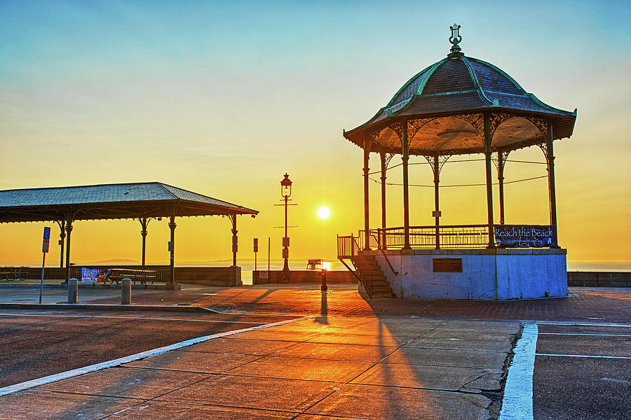 Summer Photograph - Revere Beach Bandstand at Sunrise Revere Beach by Toby McGuire