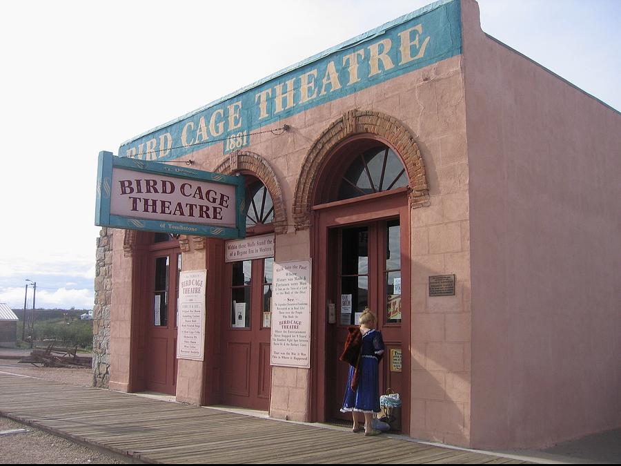Reverse view of Bird Cage Theater Tombstone Arizona 2004 Photograph by David Lee Guss