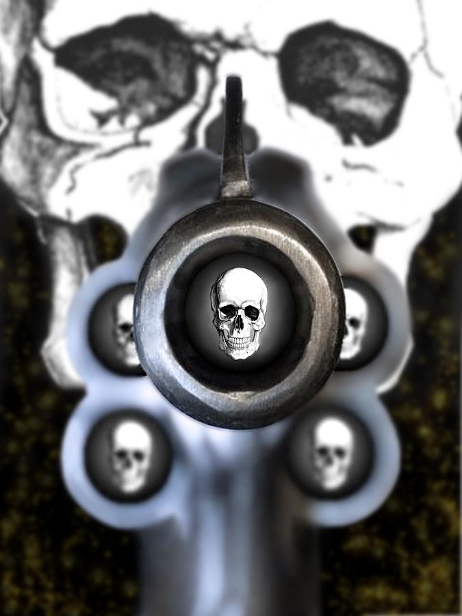 Revolver Death Digital Art by Ben Freeman