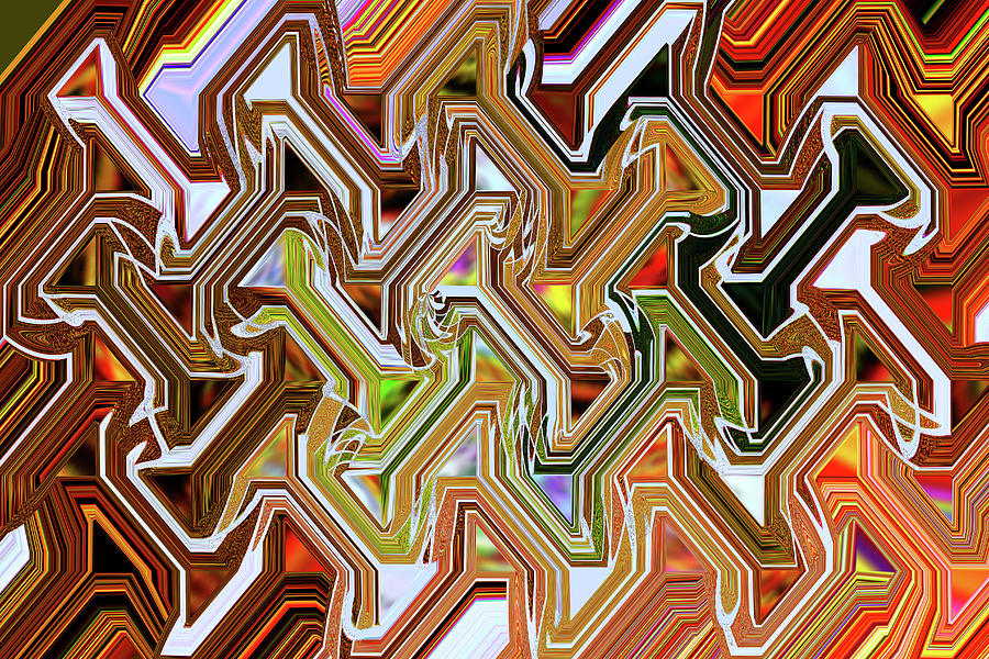 Rework Rug Abstract Digital Art by Tom Janca