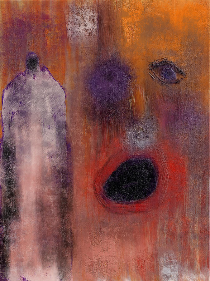 Abstract Painting - Reworked Self by Bill Owen