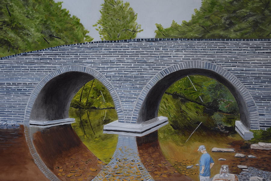 Philadelphia Painting - Rex Avenue Bridge by Michael Walsh