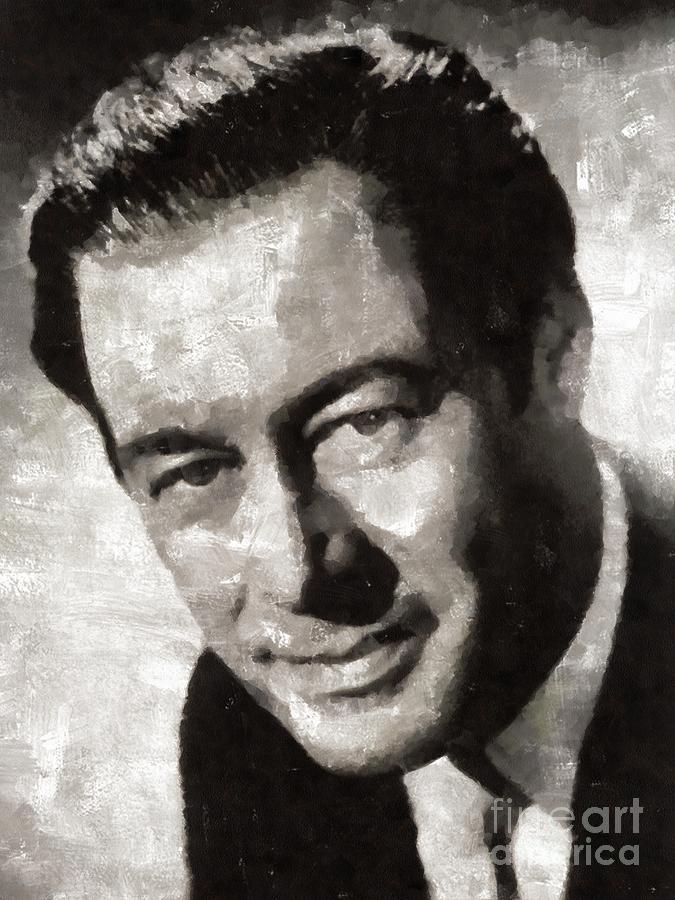 Hollywood Painting - Rex Harrison, Vintage Hollywood Legend by Esoterica Art Agency