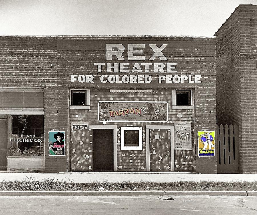 Rex Theater For Colored People number one Leland Mississippi June 1937-2015 Photograph by David Lee Guss
