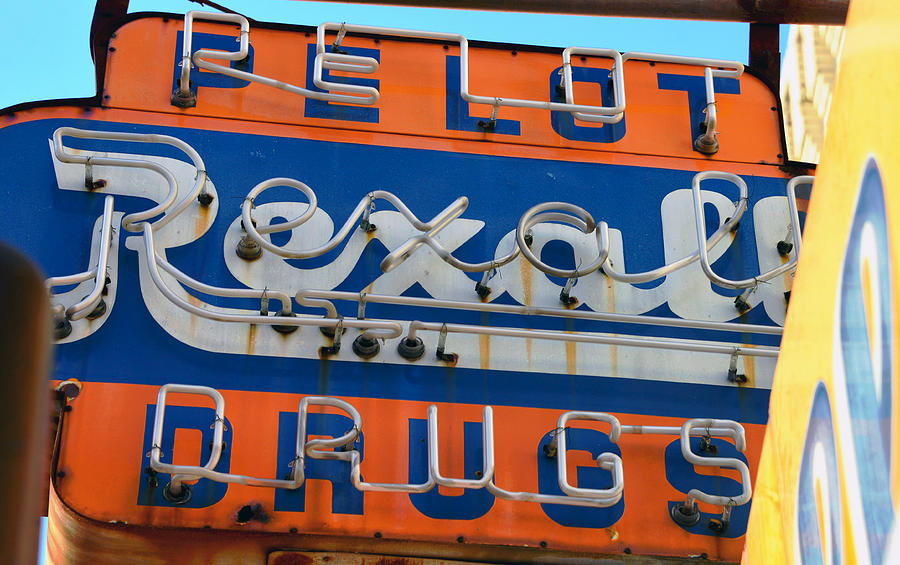 Rexall sign Photograph by David Lee Thompson