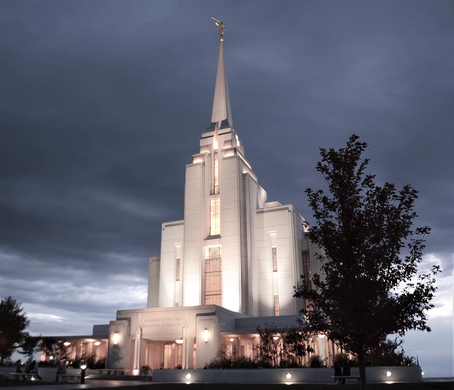 Rexburg Temple Glory Shines Forth Photograph By Reese Evans - Fine Art 