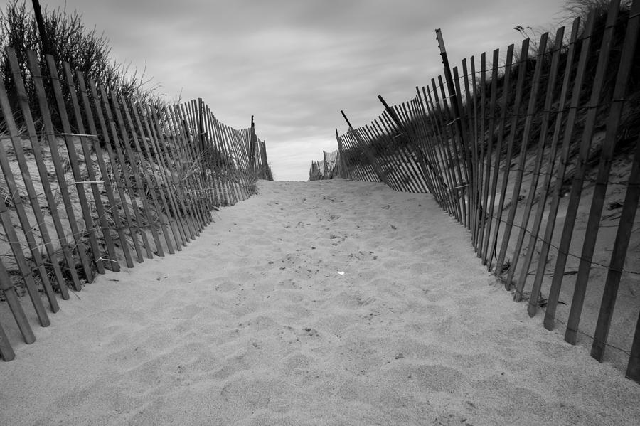 Rexhame beach Entrance in Black and White Photograph by Brian MacLean ...