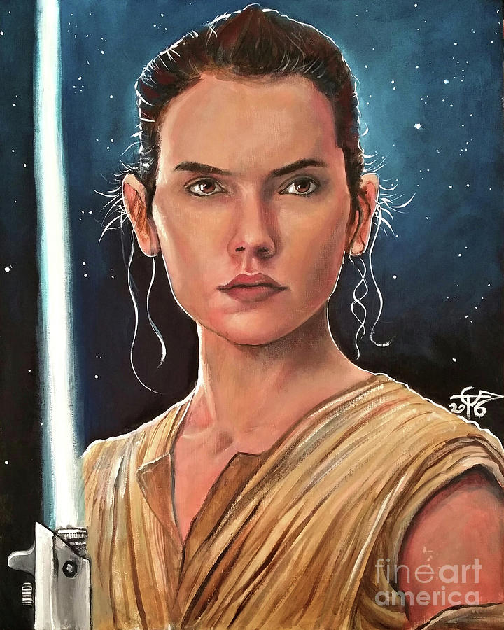 Rey Painting by Tom Carlton
