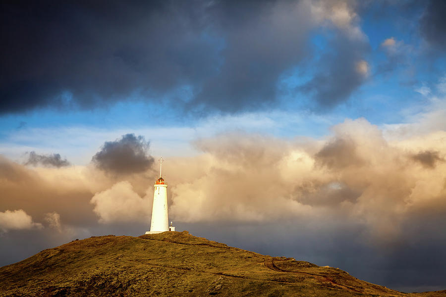 Reykjanesviti lighthouse Photograph by Alexey Stiop