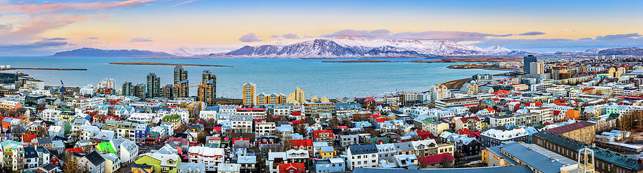 Reykjavik panorama Photograph by Mihai Andritoiu