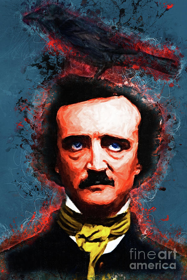 Celebrity Photograph - Reynolds I Became Insane With Long Intervals Of Horrible Sanity Edgar Allan Poe by Wingsdomain Art and Photography