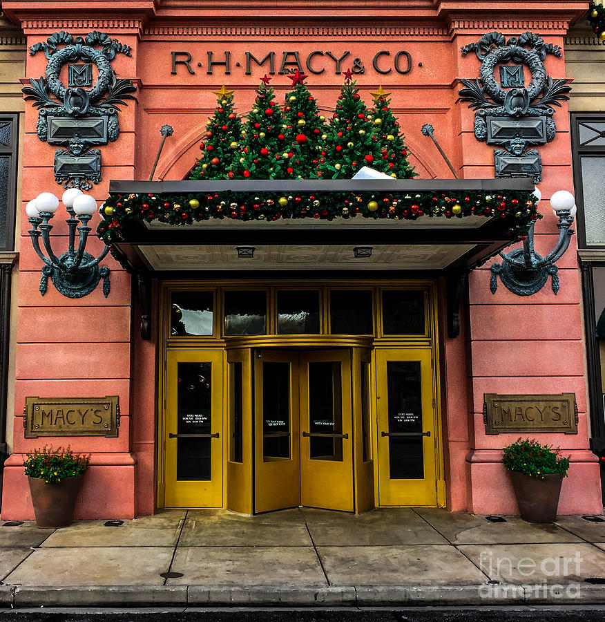 Christmas Photograph - R.H. Macy Store by Gary Keesler