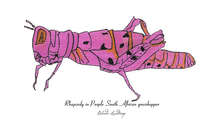 Rhapsody in Purple Drawing by Belinda Landtroop