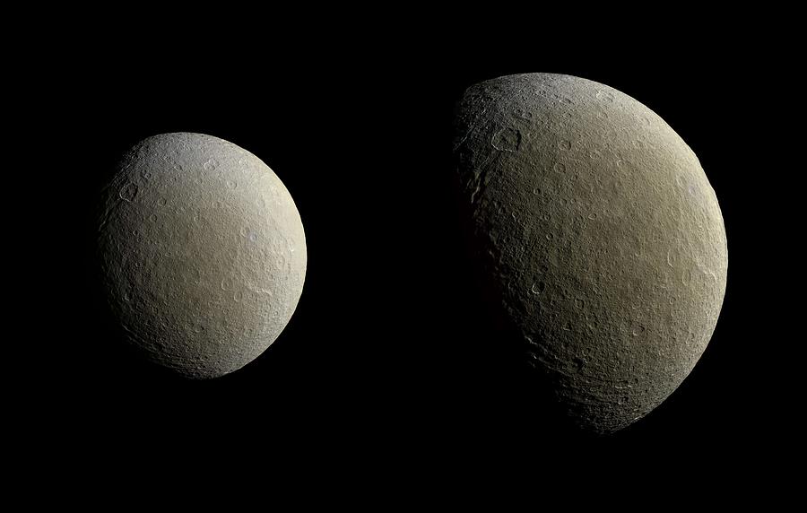 Rhea, Nasa Painting by Celestial Images