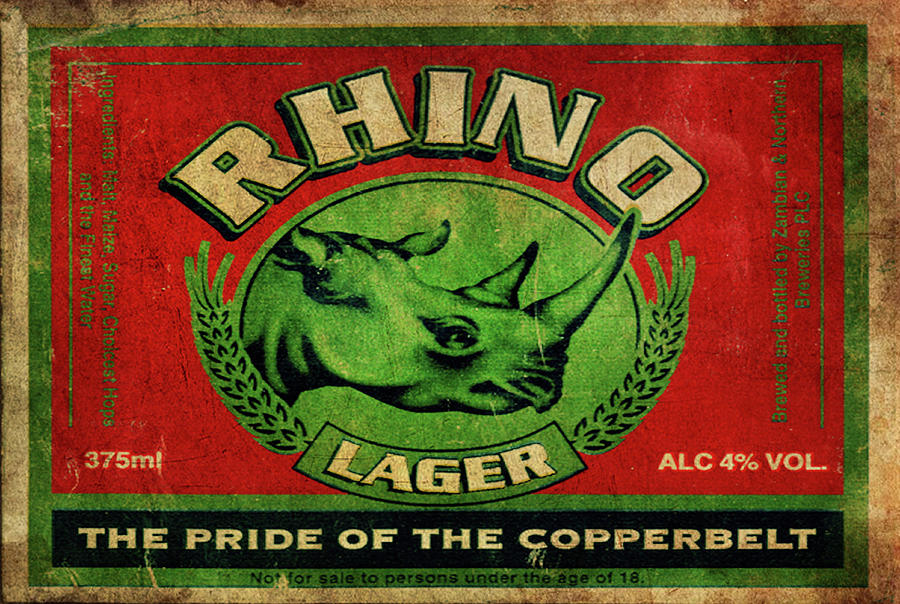 Beer Digital Art - Rhino Lager by Greg Sharpe