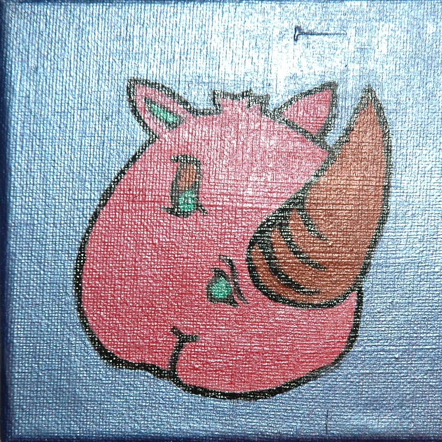 Rhino Painting - Rhino by Mikey Milliken