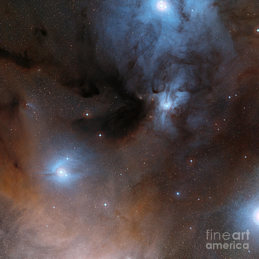 Rho Ophiuchi Cloud Complex Photograph by ESO/Digitized Sky Survey 2