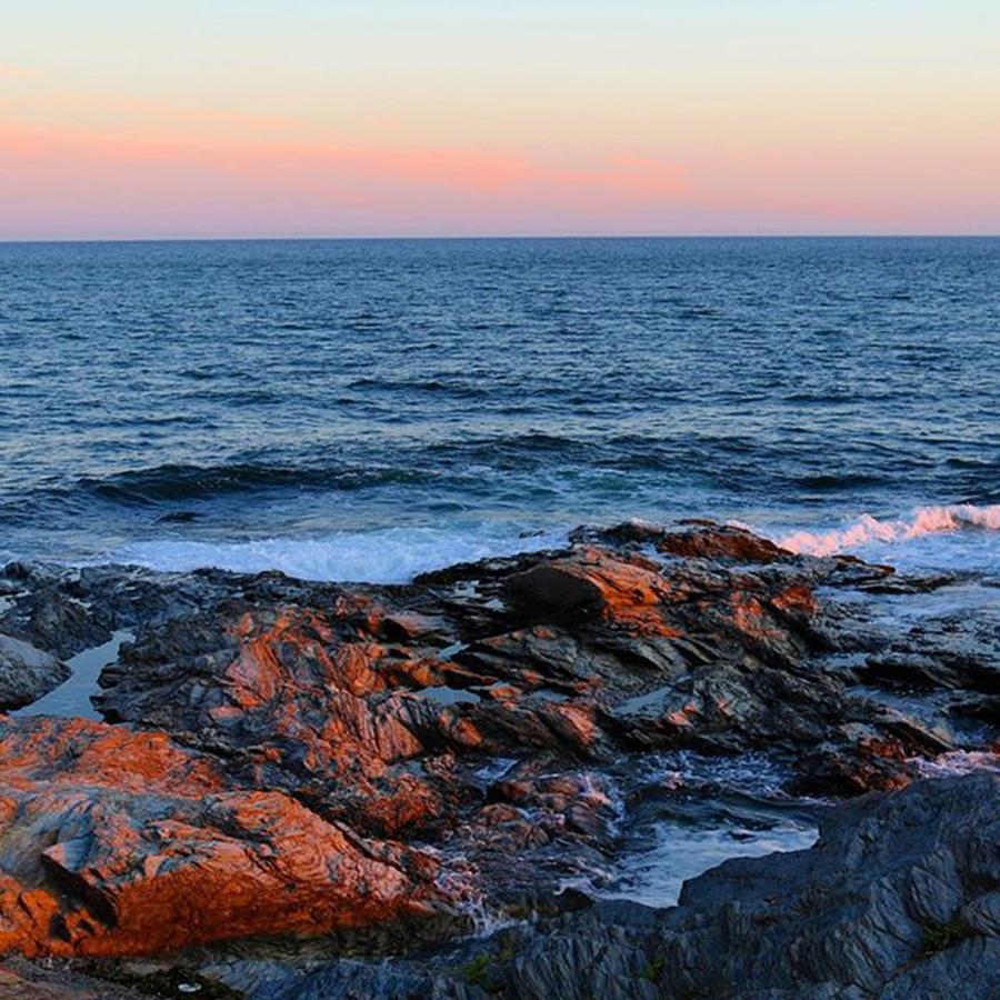 Sunset Photograph - Rhode Island #allnatureshot #blueskies by Kerri Ann McClellan