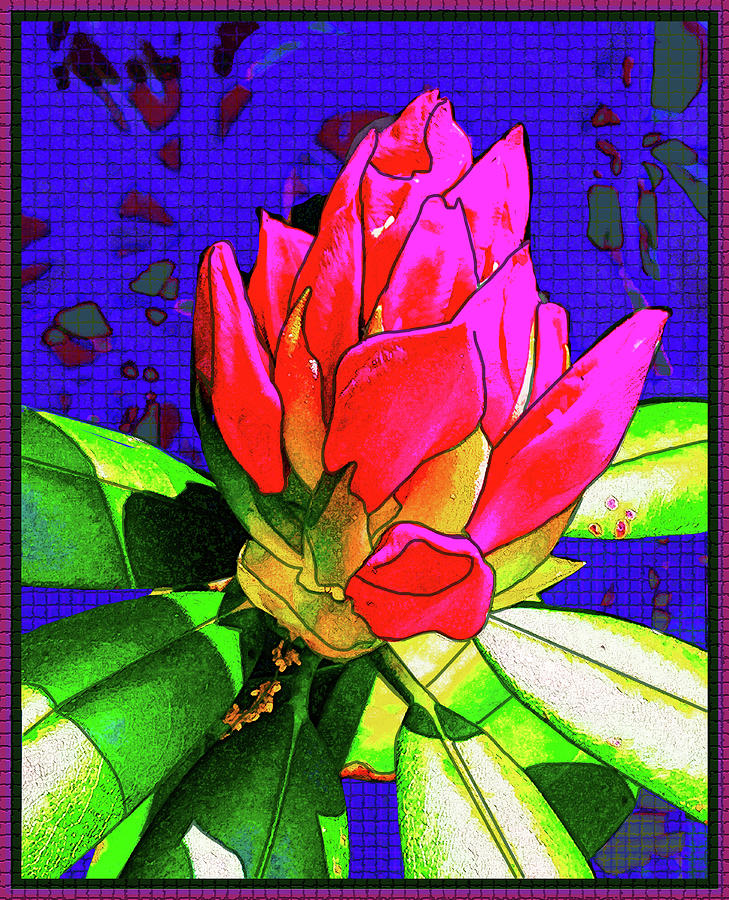 Rhododendron Bud Digital Art by Rod Whyte