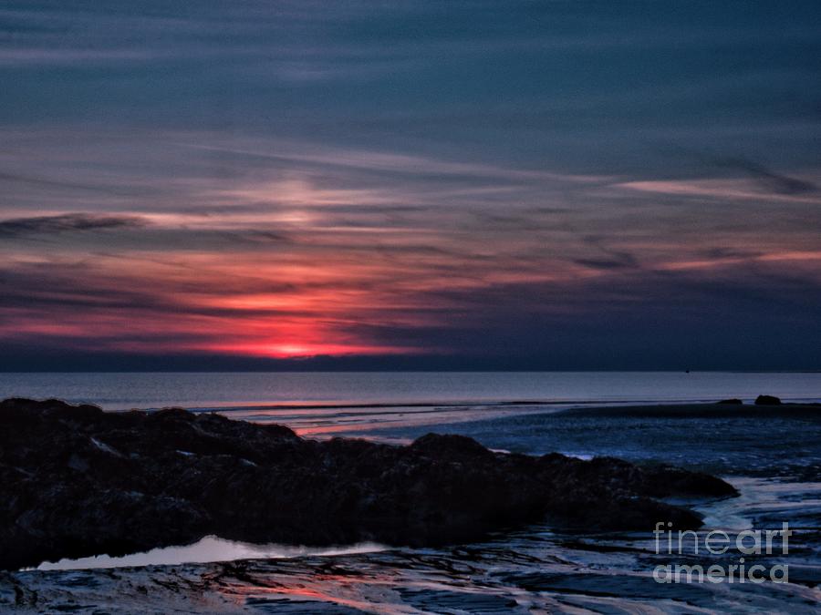 Rhosneigr sunset Photograph by Rrrose Pix