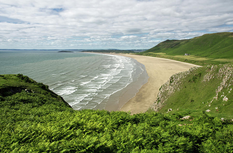 Rhossili in the Gower Photograph by Pete Hemington