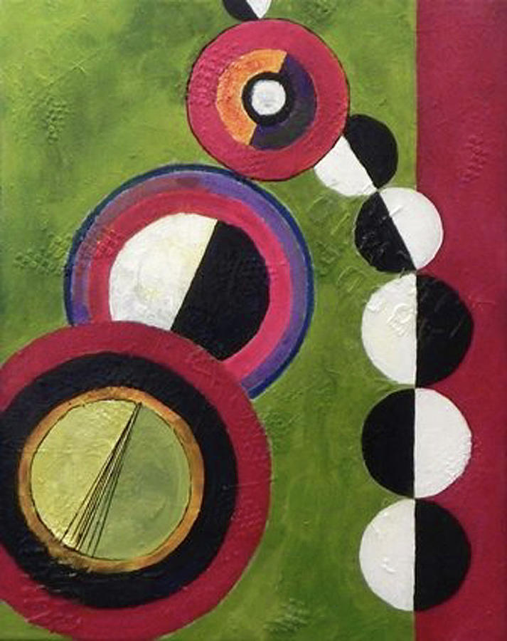 Circles Painting - Rhyme and Reason by Rozsi Adean Moser