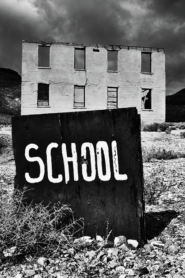 Rhyolite Ghost Town School Photograph by Kyle Hanson