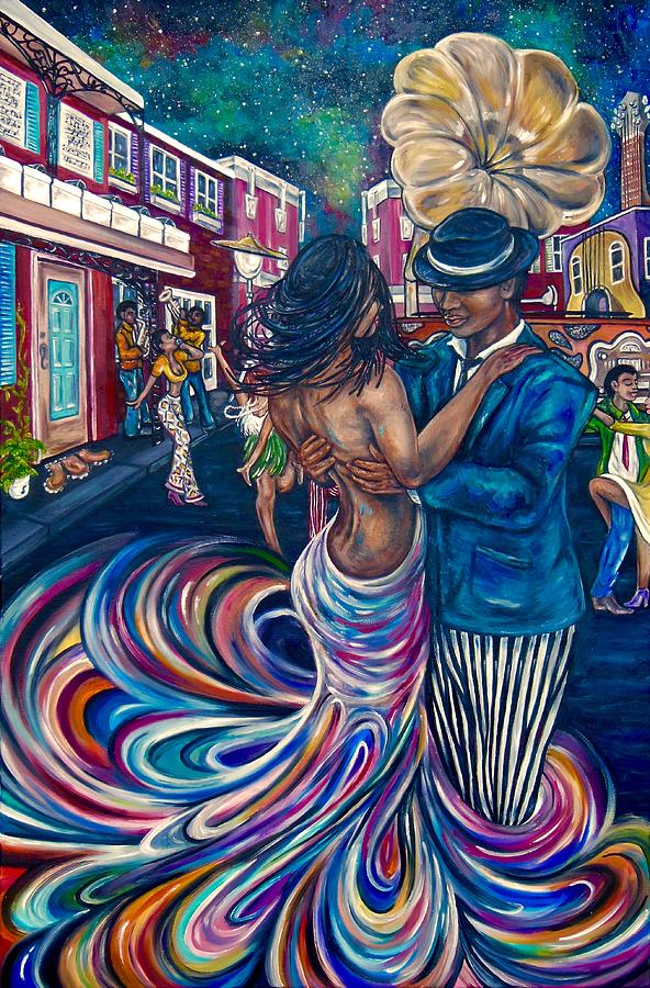 Jazz Painting - Rhythm and Hues by Lauren Webb