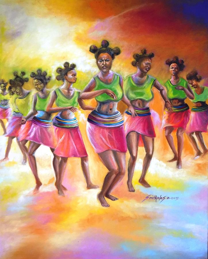 Rhythm Of Celebration Painting by Olaoluwa Smith