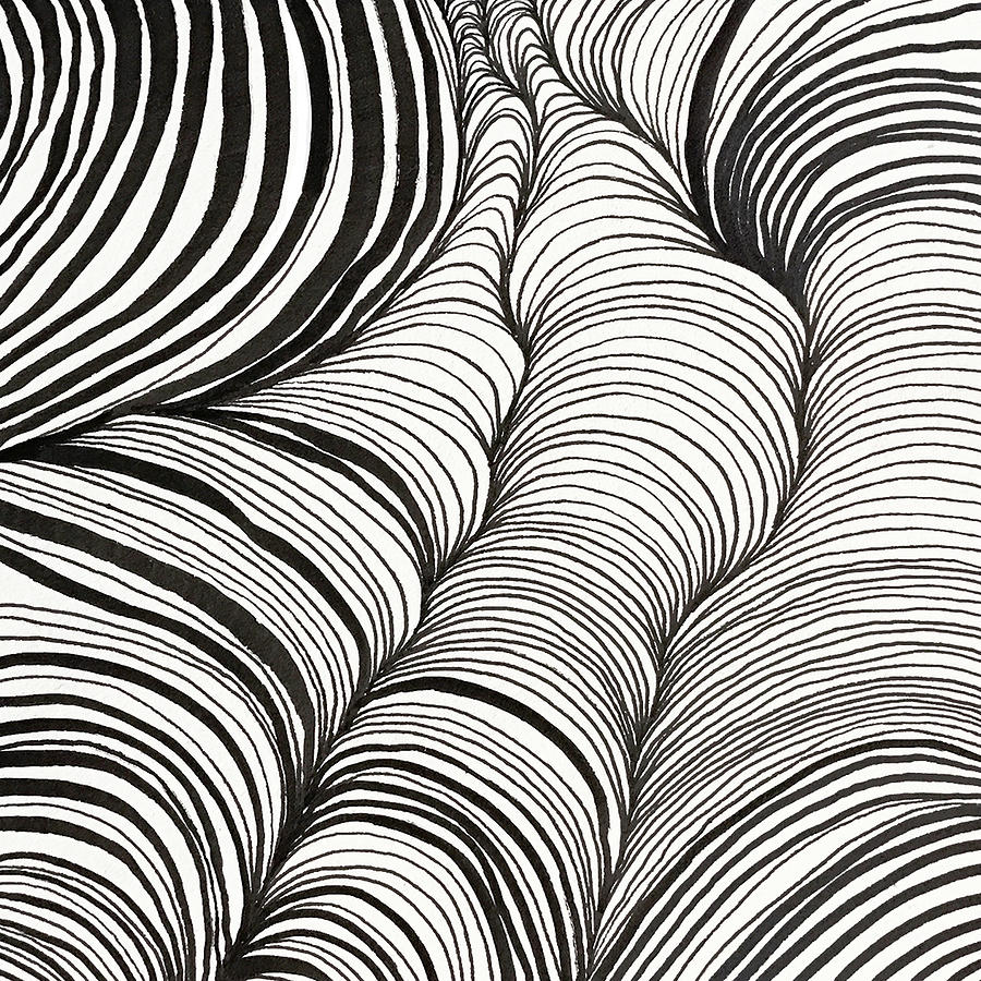 Rhythm Waves Drawing by Ivan Florentino Ramirez