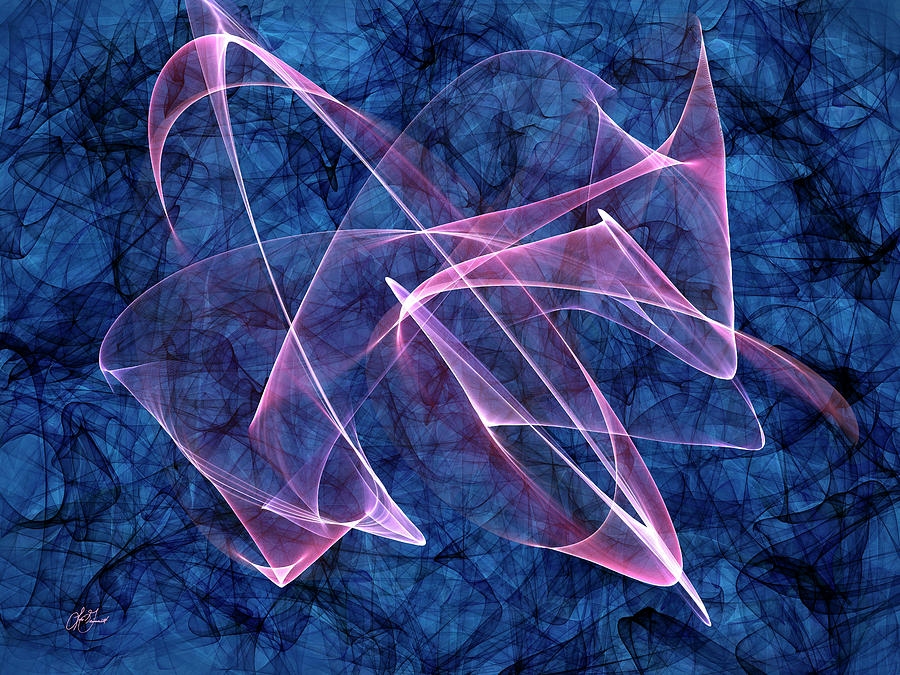 Rhythmic Ribbon Digital Art by Lori Grimmett