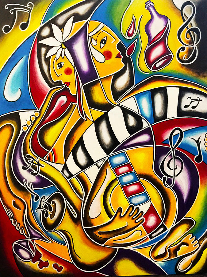 Rhythms Painting by Maria Saravo-Carlson - Fine Art America