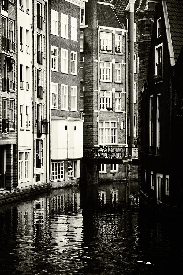 Rhythms of Amsterdam. Black and White Photograph by Jenny Rainbow