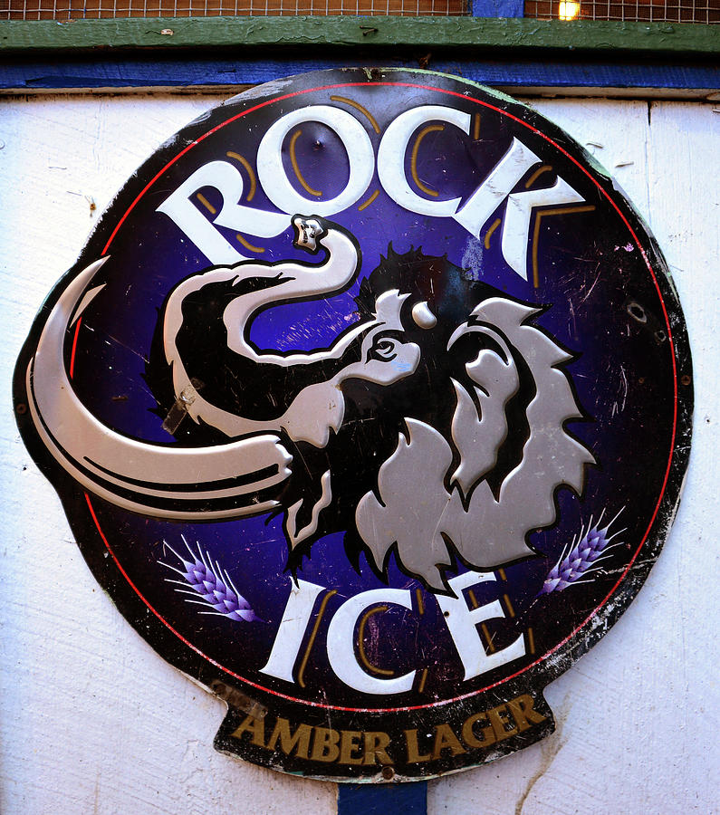 Rock Ice beer sign Photograph by David Lee Thompson