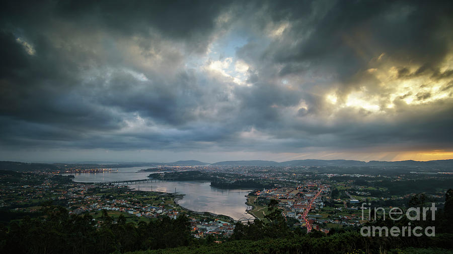 Ria de Ferrol From Mount Ancos Panorama Photograph by Pablo Avanzini