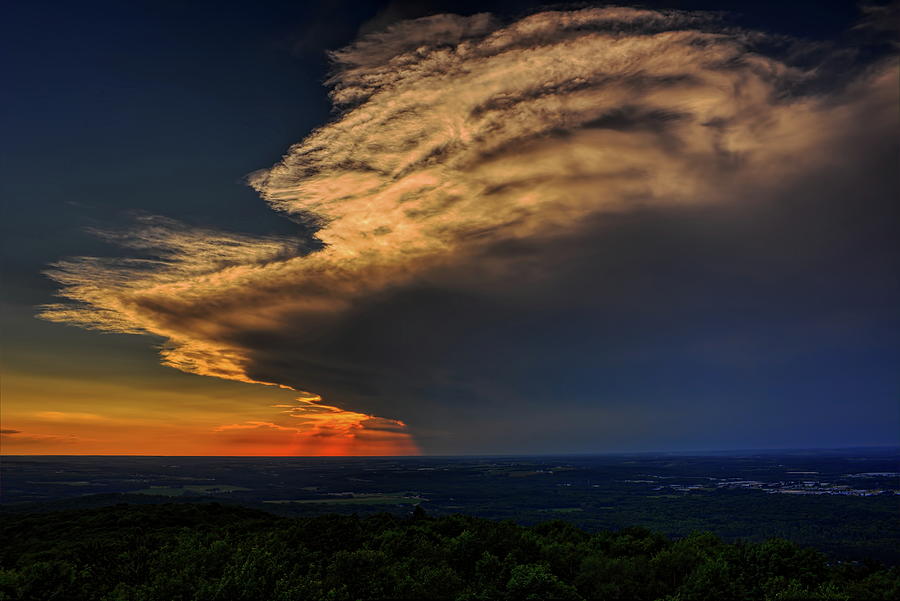 Rib Mountain State Park Storm Cloud Photograph by Dale Kauzlaric