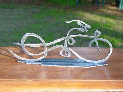 Trophy Sculpture - Ribbon Bike by Steve Mudge