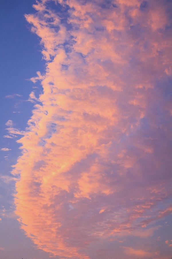 Ribbon of Clouds at Sunset - Portrait Photograph by Joni Eskridge