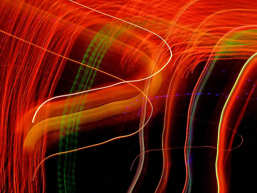 Abstract Photograph - Ribbons of Light 2 by Elizabeth Hoskinson