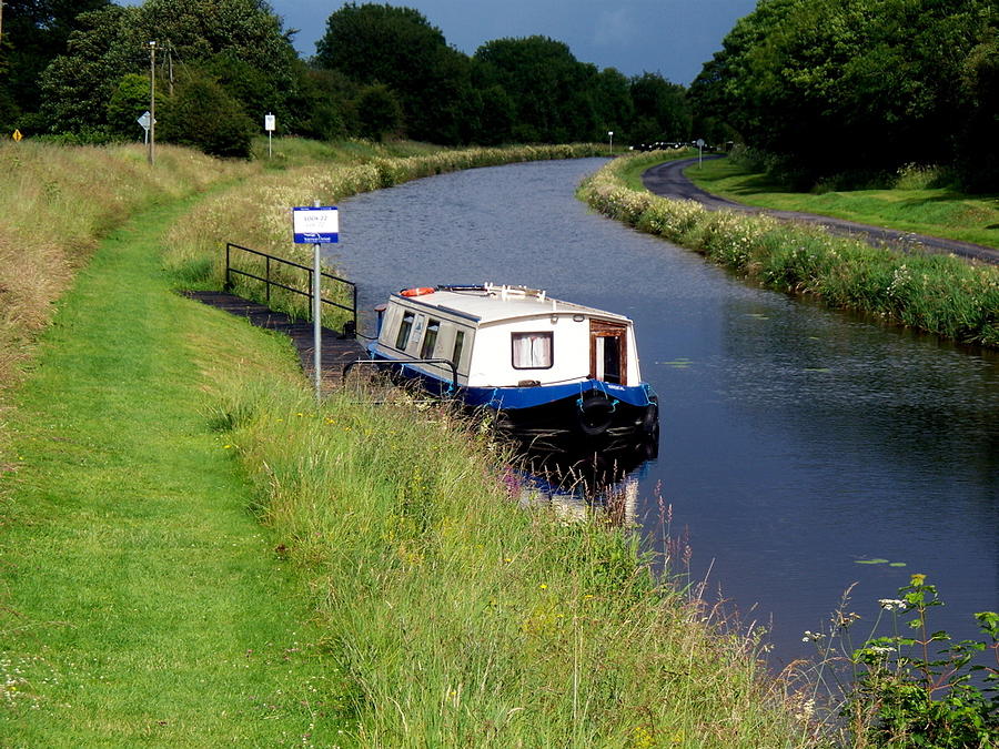 Ribbontail Royal Canal Boat Photograph by Kenlynn Schroeder