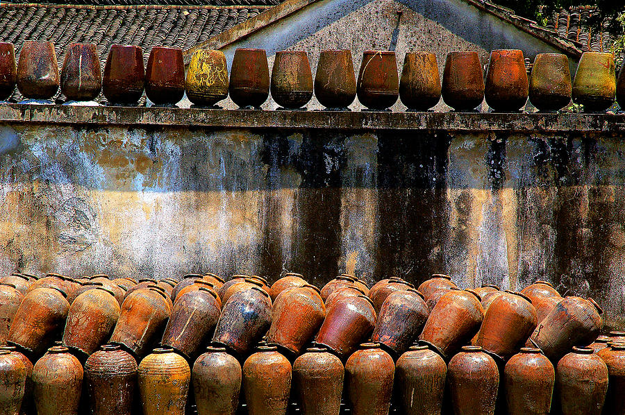 Rice Wine Urns Photograph by Harry Spitz