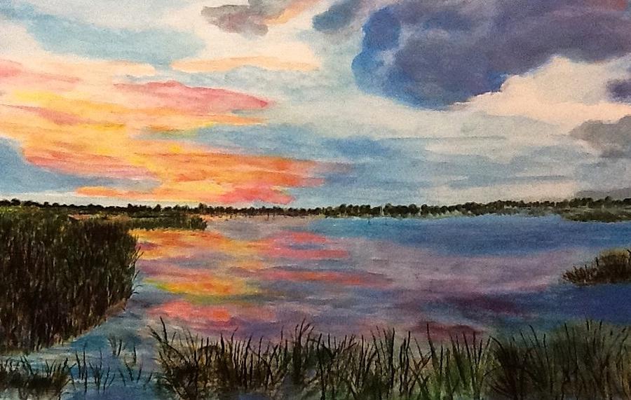 Ritch Grissom Wetlands Viera Painting by Anne Sands