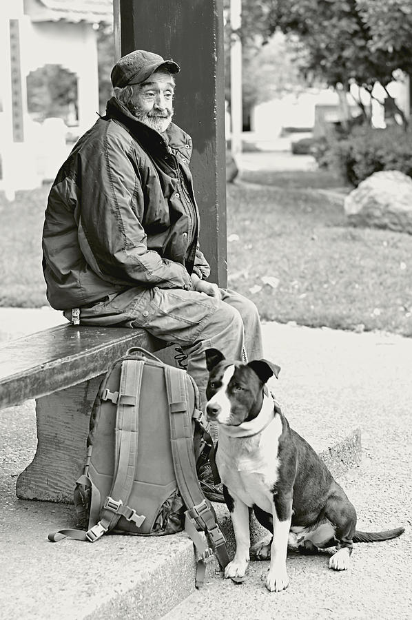 Richard and his Dog Photograph by Pamela Patch