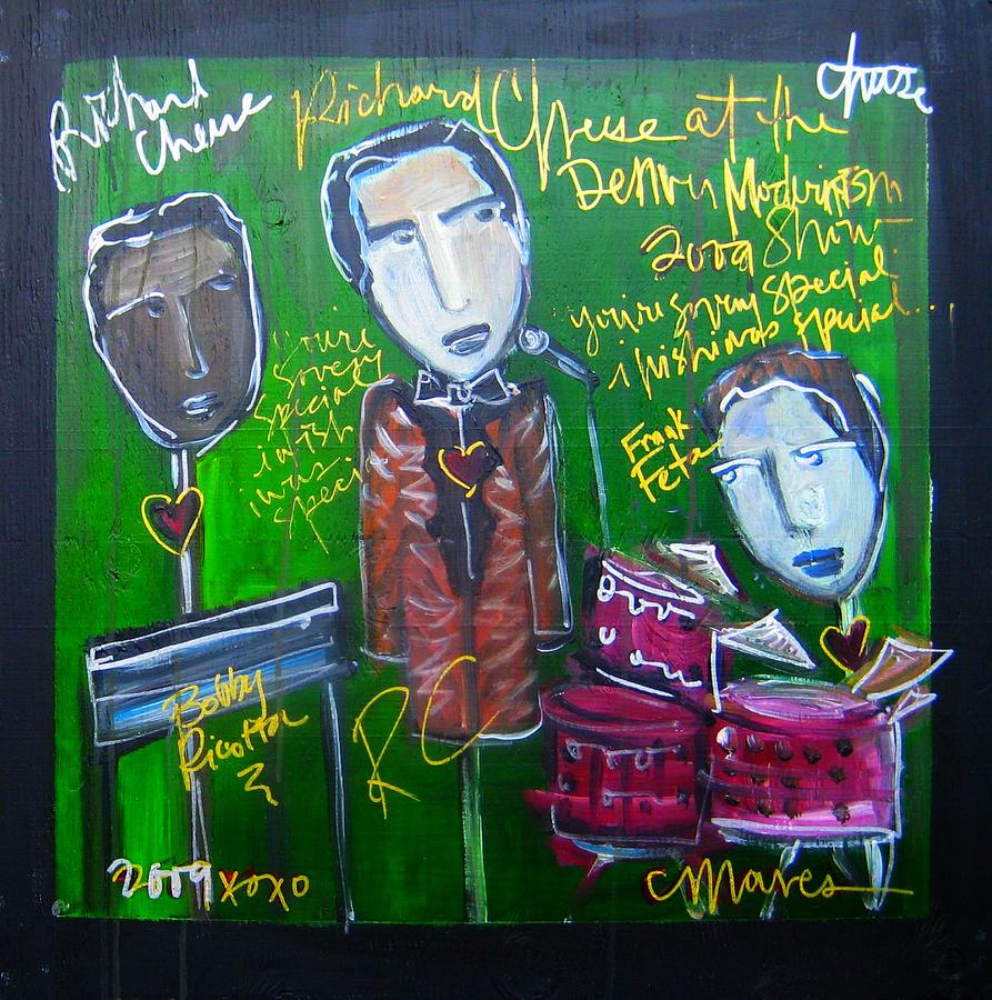 Richard Cheese Live at the Denver Modernism Show Painting by Laurie Maves ART
