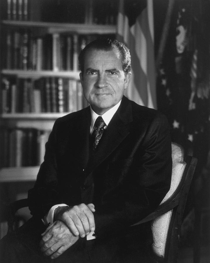 Richard Nixon - 37th President of the United States Photograph by War Is Hell Store