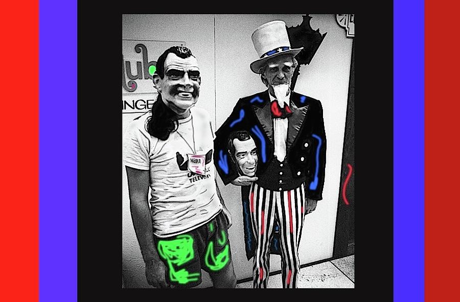 Richard Nixon Masks Uncle Sam Collage #1 Democratic National Convention Miami Beach Florida 1972-200 Photograph by David Lee Guss