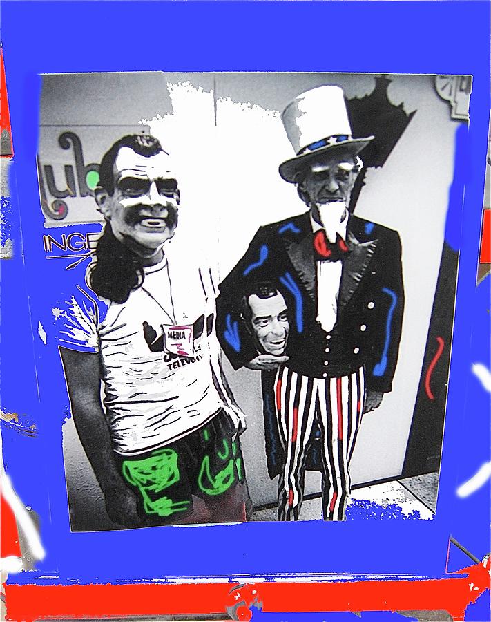 Richard Nixon Masks Uncle Sam Collage #2 Democratic National Convention Miami Beach Fl 1972-2008 Photograph by David Lee Guss