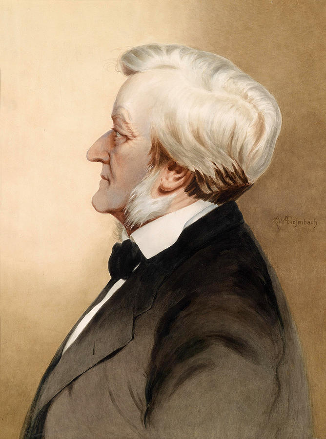 Karl Wilhelm Diefenbach Painting - Richard Wagner by Karl Wilhelm Diefenbach